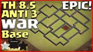 BEST TH 8.5 ANTI 3 WAR/HYBRID BASE BUILD