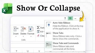 How to Hide and Restore the Ribbon in Excel Fast (One Click Toggle)