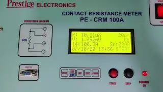 PRESTIGE ELECTRONICS | CONTACT RESISTANCE METER PE-CRM-100A | SELECTABLE 100 A, 50A, 20A, 10A DC