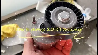 37, how to change vw 2.0tdi ribbed belt tensioner