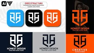 Create a Stunning 'AA' Letter Mark Logo Design Illustrator 2025 | Step-by-Step Tutorial