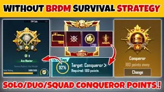🇮🇳Without Brdm Easy Survival Strategy🔥High Plus⁉️Solo, Duo, Squad Rankpush Best Tips & Tricks✅