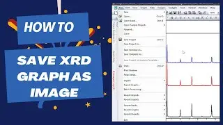 How To Export XRD Graph As Image |  Project