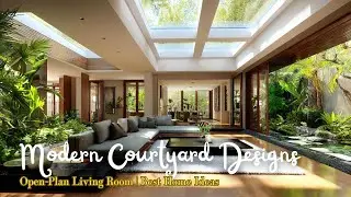 Modern Indoor Courtyard Designs That Will Elevate Your Open Plan Living Room  Best Home Ideas