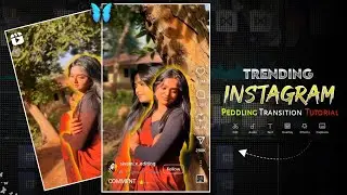 Trending Instagram Reels Video Editing || Peddling Cutout Transition || Capcut🔥✨
