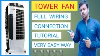 Tower fan repair || full wiring connection easy way || Tower fan full details video || Hindi