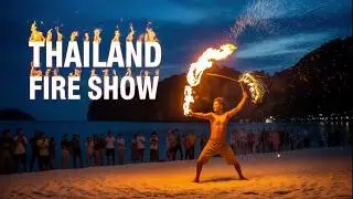 Phi Phi Night Walk POV — Fire Show, Slimky Bar & Island Nightlife  Thailand 4K