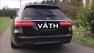 Mercedes-Benz E 43 AMG T mit Sportauspuff von V&Auml;TH