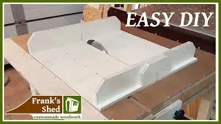 EINFACHER Schiebeschlitten f&uuml;r Tischkreiss&auml;ge selber bauen | Kappschlitten | 🔥 Franks Shed 🔥