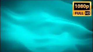 Cyan background flag video waving in wind. Color Aqua Flag. Cyan flag HD presentation