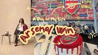 FIRST VLOG AT ARSENALS 3rd CONSECUTIVE PREMIER LEAGUE WIN | DITL #arsenal #dayinmylife