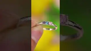 Personalized 1-4 Stone Stackable Birthstones Ring #birthstonejewelry