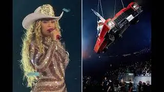 Beyonc&eacute;'s Scary Stage Malfunction: Car Prop Incident at Houston Concert