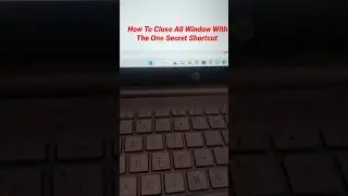 How to close All windows with the one secret shortcut #laptop #shortcut #kvcomputertech