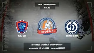 Матч №9, Львы ЦХМ &mdash; Динамо Юниор, 2008-U13, Арена ЛД им. Фёдорова, 19 января 2021 в 08:00