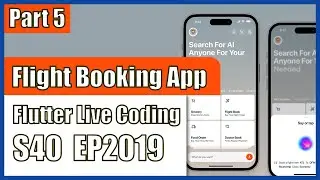 [Flutter] Flutter Live Coding EP2019 (Flight Booking App UI Part 5)