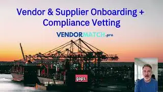 VendorMatch.pro: Vendor & Supplier Onboarding + Compliance Vetting