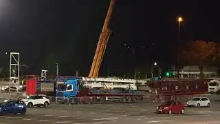 Exclusive Nottingham Goose Fair 2025 - first ride arrives