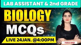 Biology MCQs for Lab Assistant ll 2nd Grade biology Classes ll Lab assistant biology #rssb