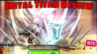 METAL TITAN DRAGON REVIEW!! | POWER AND BEST MOVE SETS | Dragon City #dragoncity