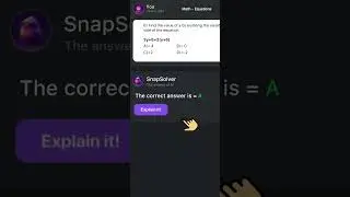 SnapSolver: AI #homework Helper, #questionanswer