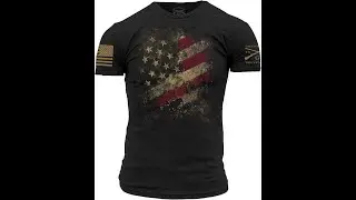 Grunt Style Worn Flag 2.0 Men's T-Shirt - For American Patriots #tshirt #amazon #usaflag