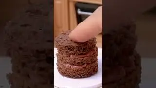Mini Rainbow Cake Recipe With Chocolate | Stunning Rainbow Cake Decoration Ideas#minicake #shorts