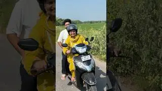 Aaj khud drive kar ke scooty ghar tak layi #dailyvlogs #minivlog #shortvideo #scootyvlog #familyvlog