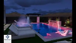 Luxury Backyard Pool and Spa with Custom Outdoor Kitchen and more!
