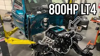 800-сильный LT4 уже здесь! Процесс сборки пикапа Chevrolet 1993 года. Огромный шаг к завершению.