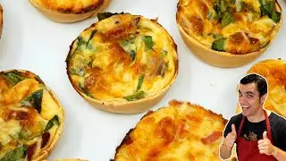TARTALETAS SALADAS, 😍 😍como hacerlas y 3 rellenos fáciles, rápidos y deliciosos para quedar bien!