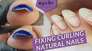 CLIENT REFUSING EXTENSIONS 😱 CURLED OVER NATURAL NAILS, Can They Be Fixed?