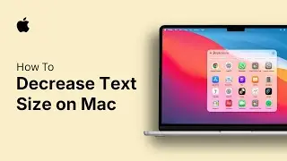 Как уменьшить размер текста на Mac