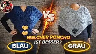 Poncho stricken für Anfänger: 2 einfache Varianten, die JEDEM stehen!
