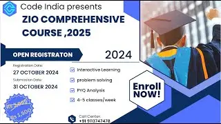 ZIO Comprehensive Course Registration by Code India || Prepare for zonal informatics olympiad ,2025.