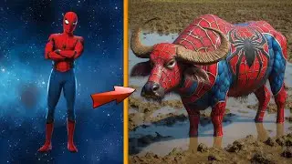 AVENGERS but buffalo VENGERS 💥All Characters  Marvel & DC💥SUPERHERO AVENGERS T5RANSFORMATION
