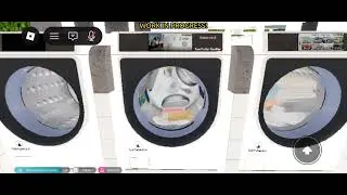 Washing machine LG Gameware Roblox spin drain cycle 1400rpm (use this video for a spin race)