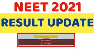 🔴 NEET 2021 Result Released 🔥NEET 2021 Result Out 🔥neet 2021 Latest Update