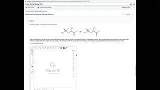 Mini Homework A Tutorial on How to Draw Molecules in MyLab and Mastery