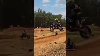 Hot and dusty work.         #dirtbikes #shorts