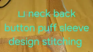 Rajeswari Krishnan is live ப neck back button puff sleeve design stitching