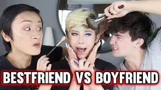BESTFRIEND VS. BOYFRIEND WHO CAN DO MY MAKEUP BETTER CHALLENGE?
