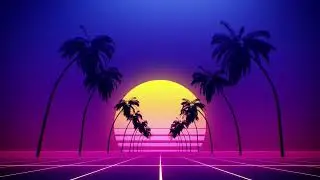 3 Hour 4K Retro VJ Loop &ndash; Neon Grid 80&rsquo;s Synthwave Background (Seamless | No Sound)