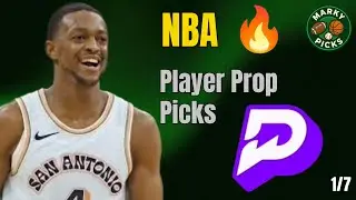 Best NBA Player Prop Picks 1/7 | FREE NBA Picks | PrizePicks Locks