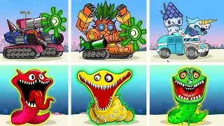 When HUNGRY WORM & HUNGRY SNAKE vs Spongebob&rsquo;s TANK | Spongebob Animation