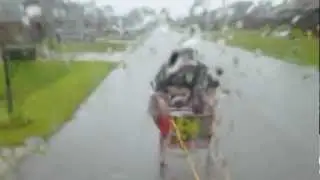 CART RIDING in HURRICANE ISAAC 2 ~ AUG 2012