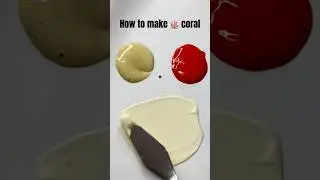 How to make Coral 🪸 #satisfying #paintmixing #creative #shorts