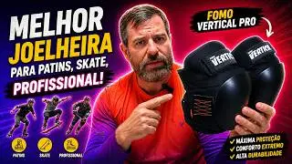 Melhor joelheira para patins, skate, profissional. Fomo Vertical Pro