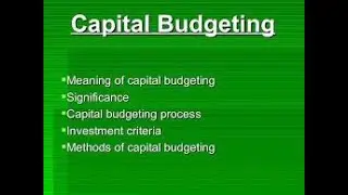 budget part 2 punji budget tatha uske mahatvpurn bindu [capital budget]