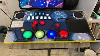 DIY ultimate rhythm-game controller. Close look.